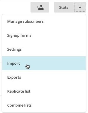 tutorial mailchimp importar listas